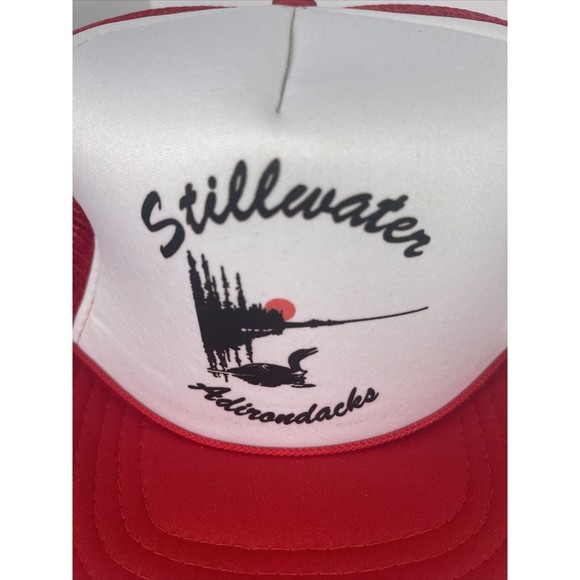 Vintage Stillwater Adirondacks NY Snapback Trucker Hat Cap Mesh Rope New… - Picture 2 of 9